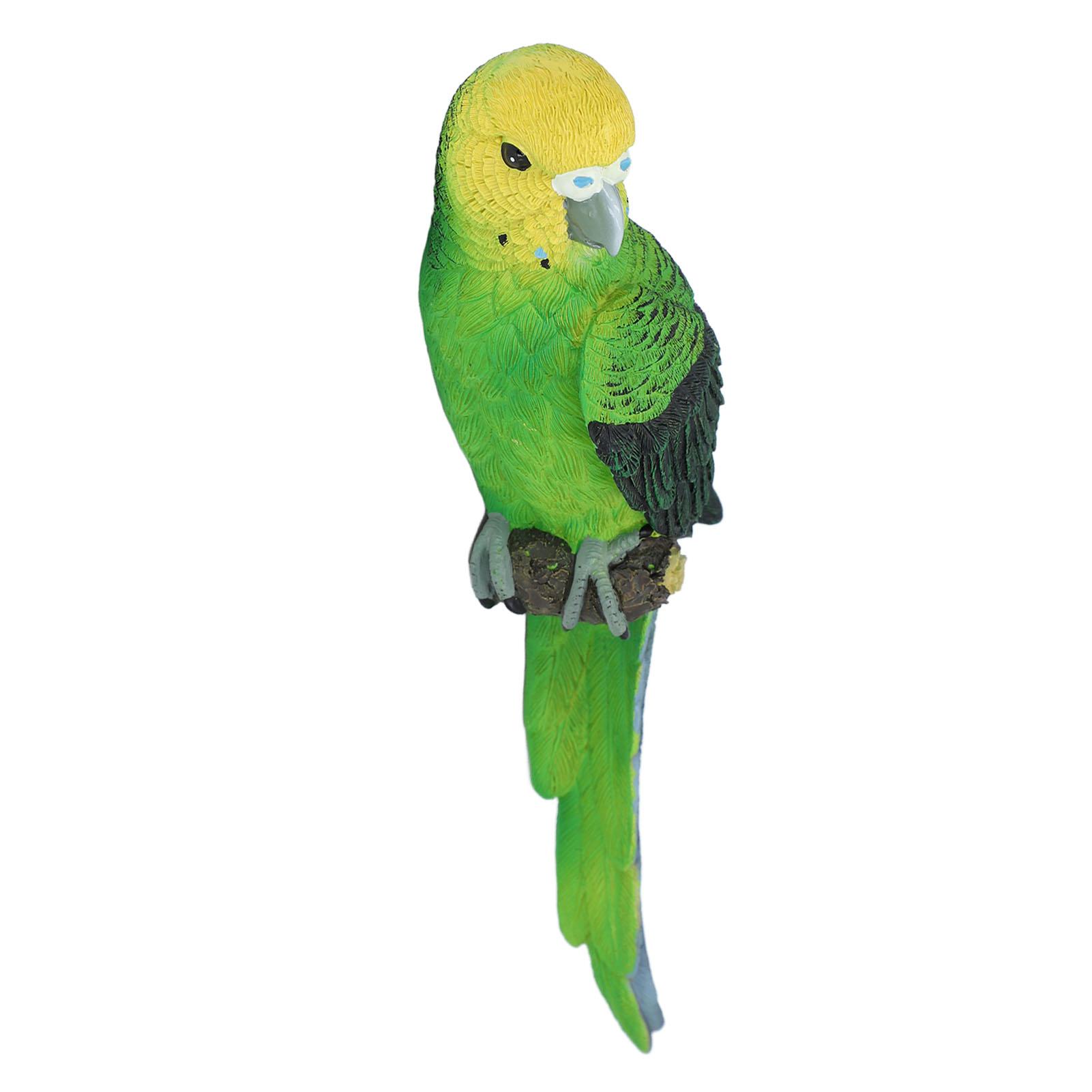 

Смола Попугай Фигурка Декоративные Садовые Птицы Статуи Газон Украшенный Миниатюрная Птица Животное Декор