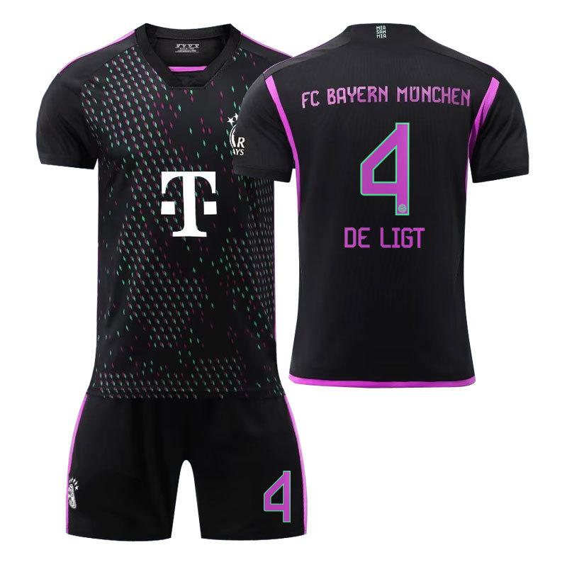 2023-24 Бавария Мюнхен черная выездная футболка Футбольные футболки 16