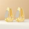 925 Minimalist Temperament Earrings Women Hoop Earring Anniversary Jewelry Trendy Gifts