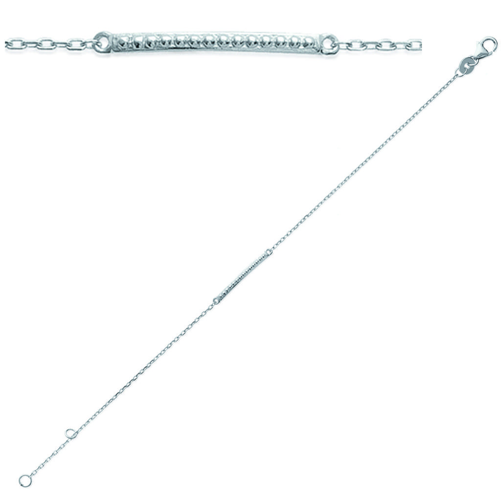 Les Trésors De Lily [K3446] - Bracelet Argent 'Chorégraphie' argenté (rhodié) - 20x2 mm