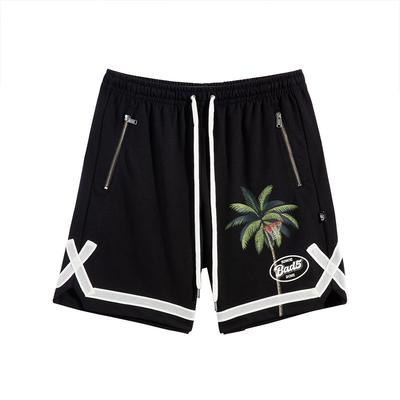 Fashion Trendy Casual Comfortable Loose Sports Shorts Men Shorts Black AKSV191-4