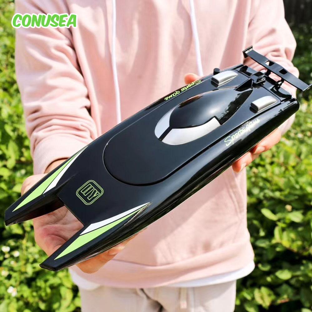 30km/h Racing Boat 2.4g Radio Controlled Rc Boat High Speed Speedboat 20mins 2ch Dual Motor Waterproof Ship Boys Christmas Gift