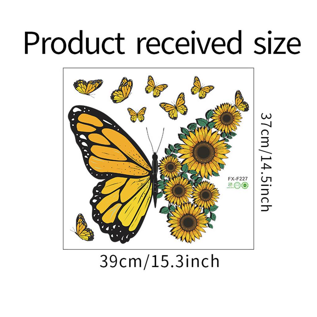 Butterfly Sunflower Spell Home Wall Decoration Wall Sticker