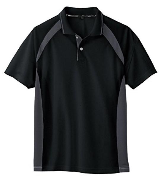 COCOS Nobuoka Short Sleeve Polo Size LL AS-1627 Shirt, Black,