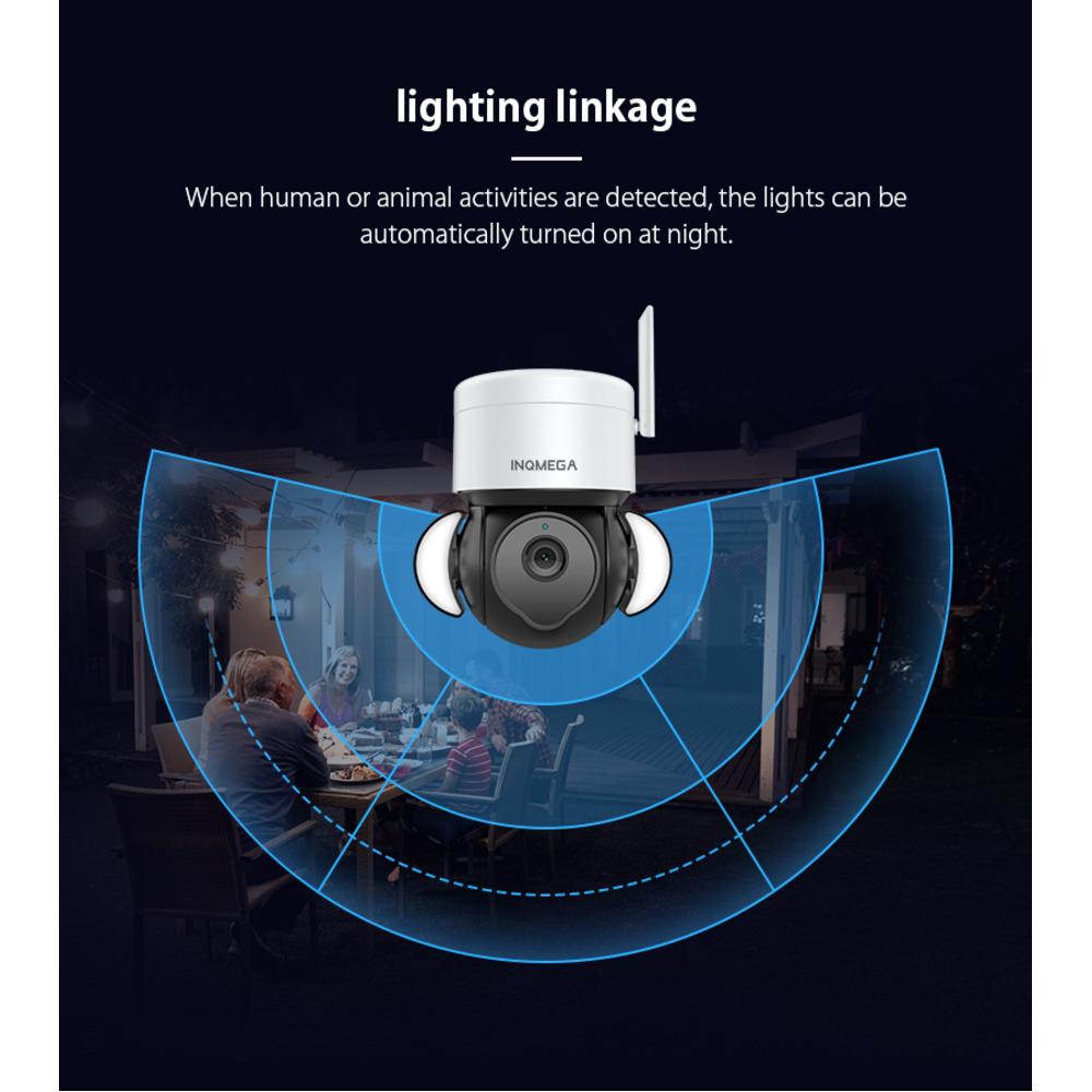 2MP Wifi TUYA KAMERA Akıllı Bulut PTZ IP Kamera Açık Hava Foodlight Google Home Alexa Bahçe İçin Video Gözetim Kamerası