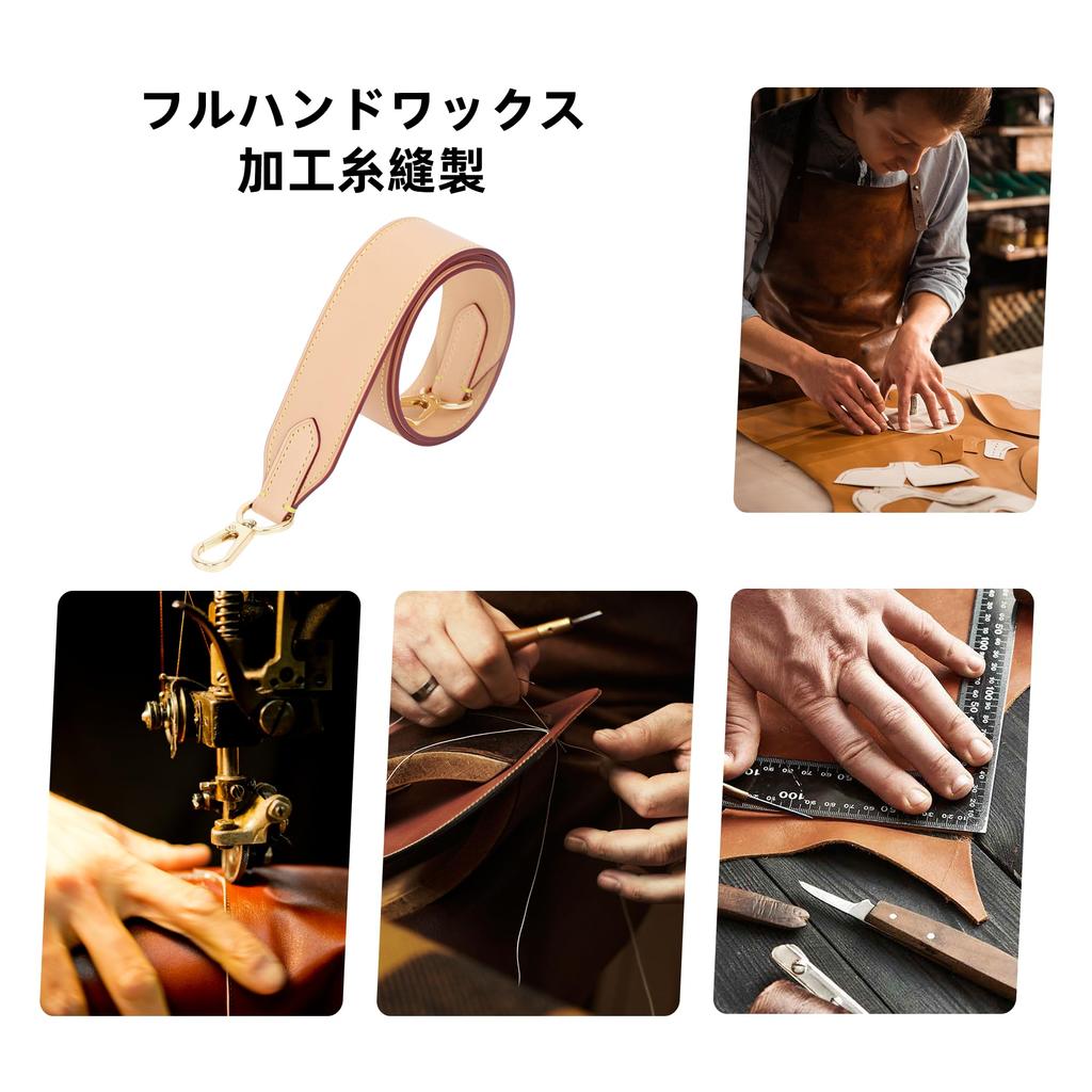 Leather Replacement Shoulder Strap for DIY Neverfull Damier Neverfull Shoulder Strap Neverfull Primary [DGAZ] Vegetable-Tanned Single-Shoulder