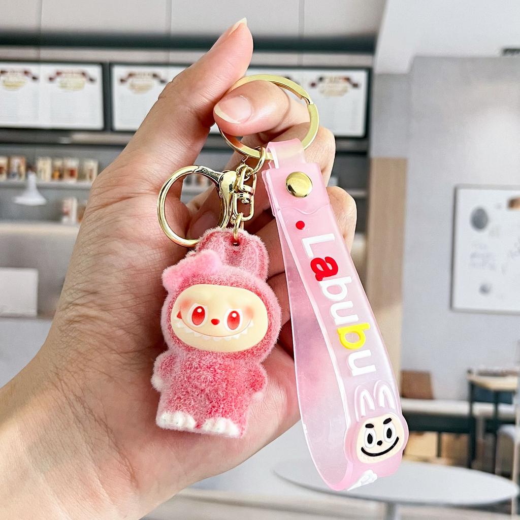 Cartoon Cute Flocking Key Pendant Doll Doll Bag Pendant Creative Small Gift