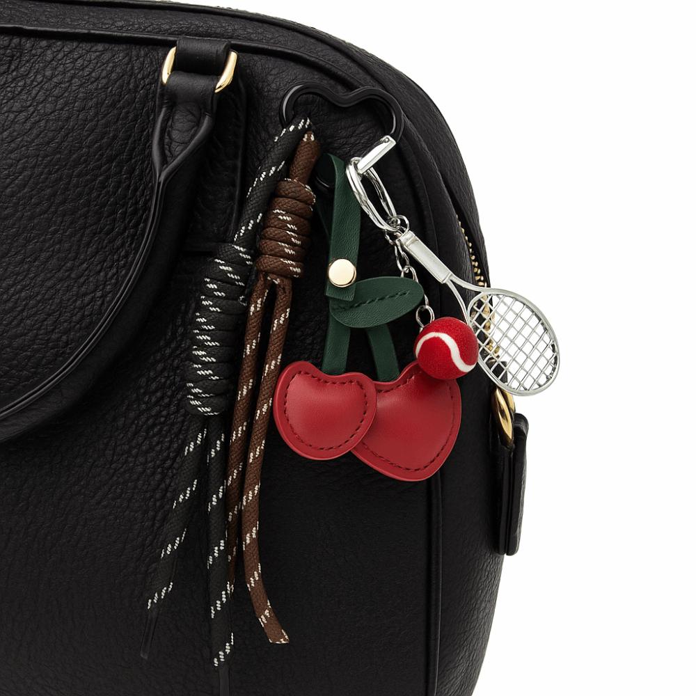 Girl Heart Braided Rope Keychain Hand-Woven Tennis Racket Key Chain  Bag Accessories