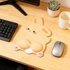 Bunny Wrist Rest Mouse Pad Ergonomic Memory Foam Non-slip Wrist Pain Relief Computer Mousepad with Wrist Support Cushion Gaming Desk Accessory