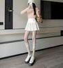 Women's High-Waist Pleated Wool Skirt - Spicy American Style for Autumn/Winter