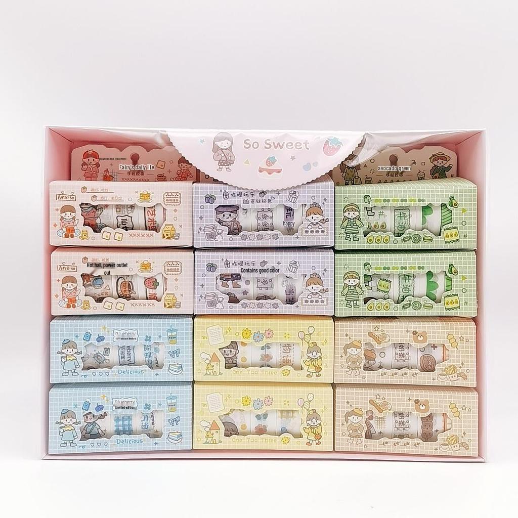 Cartoon Sanrio Washi Tape Sticker Gift Box Set