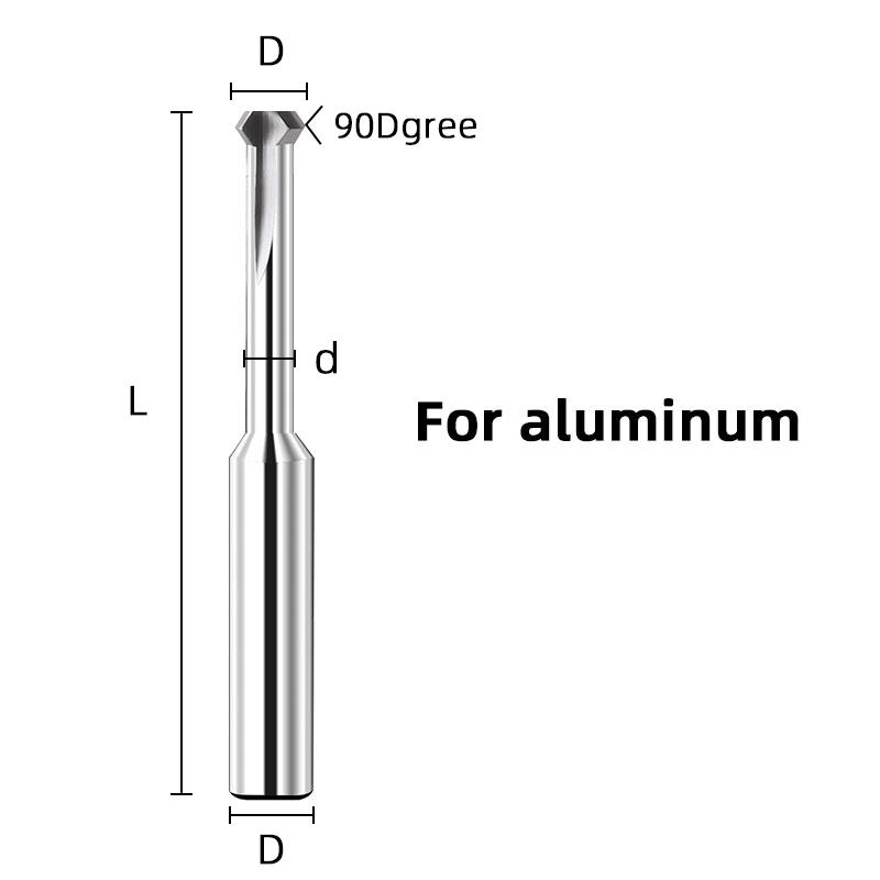 

Фреза для снятия фаски с внутренних отверстий под углом 90° из карбида вольфрама, двухсторонняя Т-образная, для ЧПУ aluminum