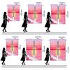 Beach Under Pink Sunset Printed Curtains Christmas Decorations Daily Home Room Curtain Polyester