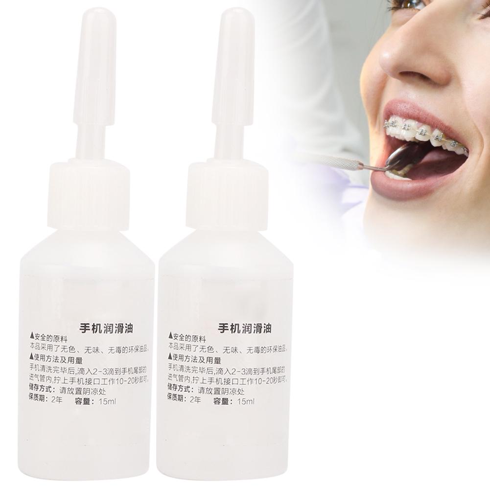 2pcs Dental Handpiece Lubricant Lube Oil for Dentist Handpiece Accessory