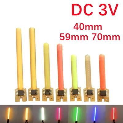 70 59MM DC3V Meteor Shower Filament Flowing Water Lamp Bring A Box LED COB Filament Diodes Parts Incandescent Light Accessories
