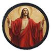 Jesus Christ Religious Tire Cover Durable Universal Wheel Protector Decorative Spare Tire Cover