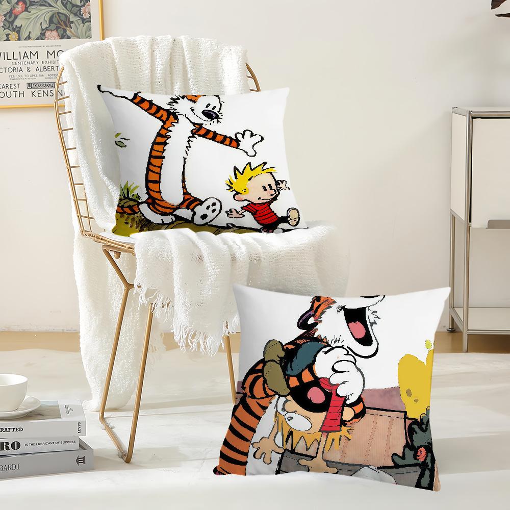 Fairy Tale Books C-Calvin And H-Hobbes Pillow Case Suitable For Bedrooms Living Rooms Cars Home Decoration