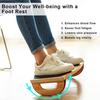 Wooden Balance Board Footrest Stool Solid Wood Stretching Board Foot Pedal for Under Desk Fitness Leg Stretching