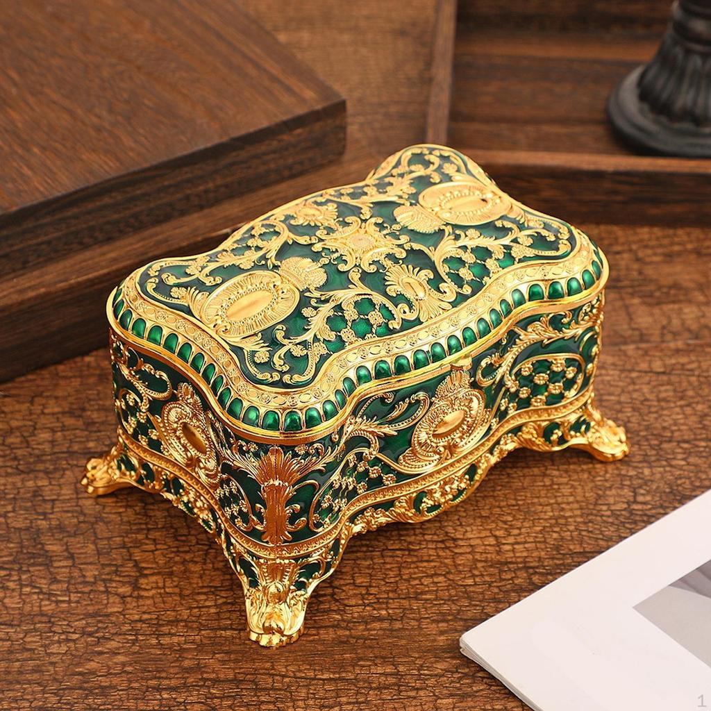 Jewelry Box Container Anniversaries Gift Tabletop Case Trinket Holder for