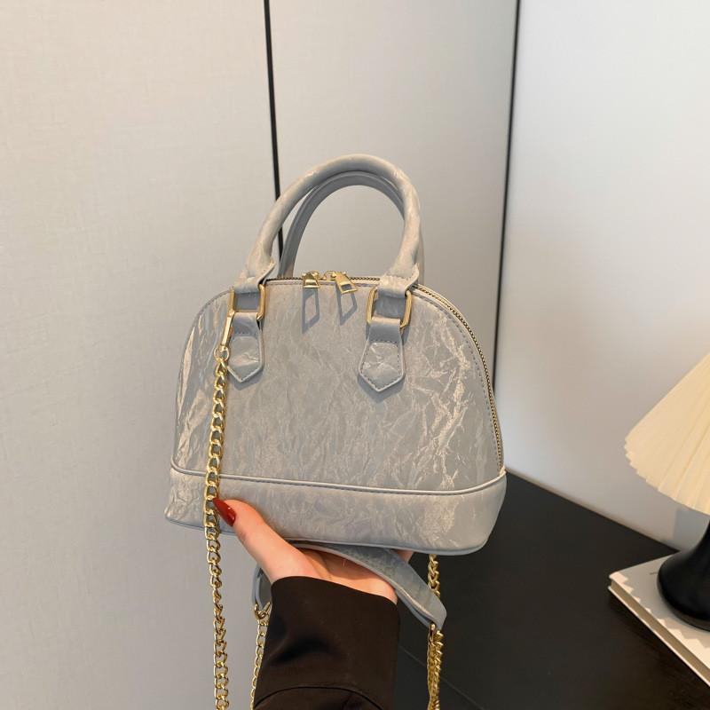Trendy Street Style Shell Bag For Women 2024 Fashionable Simple Pu Shoulder Bag