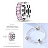 Cat Butterfly Daisy CZ Pave Clip Charm Bead Components Positioning Buckle Copper Metal Silicone Spacer Bead Components Compatible With Authentic