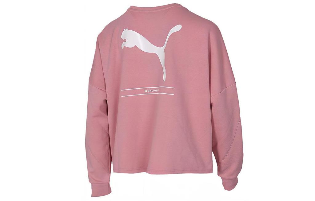 Puma Sweatshirts Women's Wedding Pink Crew Neck Moderate Regular 581069-14