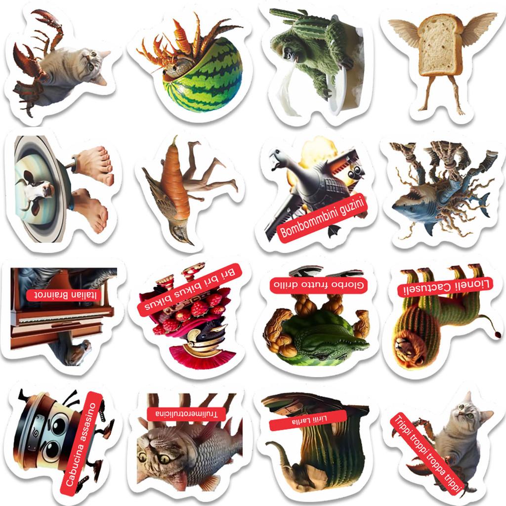 

64PCS Foreign Shan Hai Jing Adventure Escape Game Stickers AI Abstract Character Decals for Notebooks Laptops AnimeWorlds Store