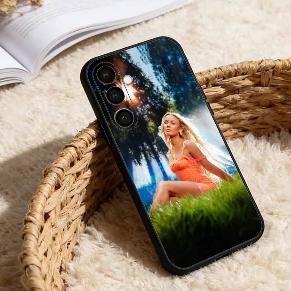 Z-Zara Larsson Чехол для телефона Venus для Samsung Galaxy A20, 21s, 22, 31, 32, 52, 53, 72, 73, 80, 91 Мягкий черный корпус Samsung a31