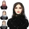 Beadwork Head Scarf Veils for Women Catholic Church Mantilla Veils Head Covering Mass Veils Tulle Scarf for Everyday Wear