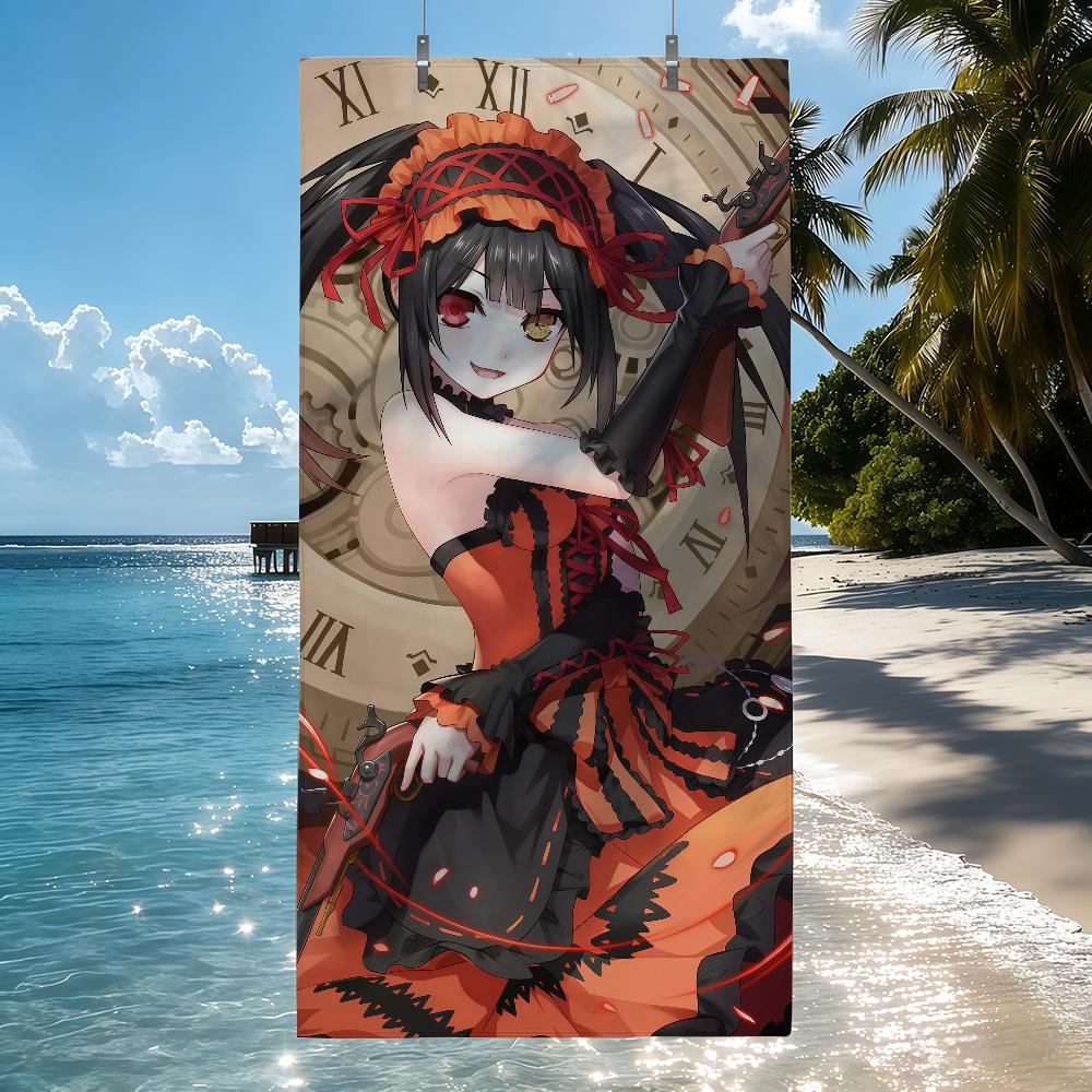 Anime Kurumi Tokisaki Handtuch Schnelltrocknende Strandhandtücher Sind Geeignet Für Schwimmbäder Camping Yoga Und Das Fitnessstudio
