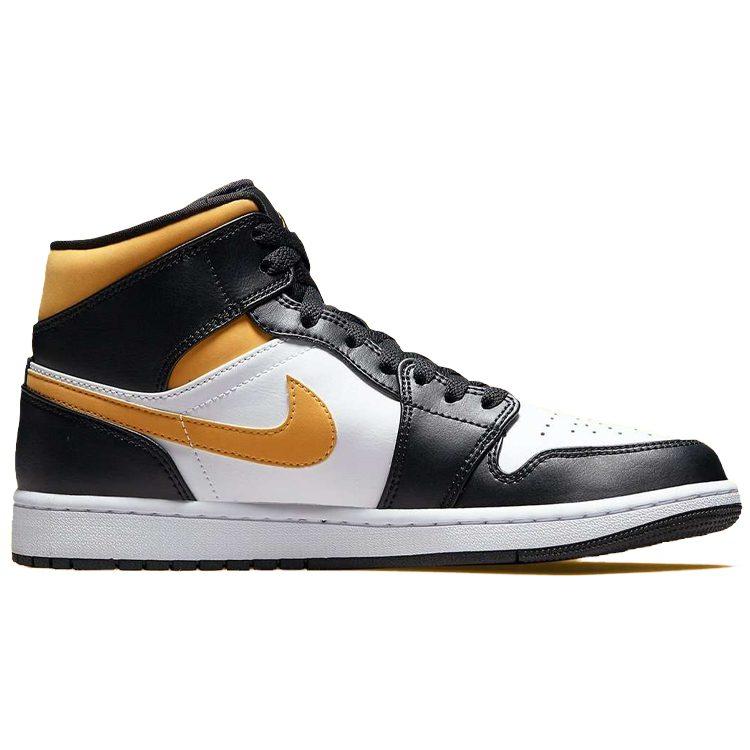 Air Jordan 1 Mid 'Black University Gold' 554724-177
