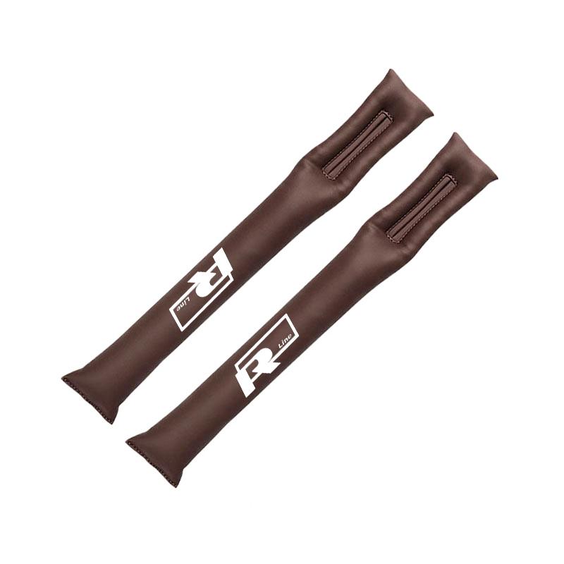 VW Car Seat Gap Filler Strip Soft Pads Leather Car Styling Spacer For VW GTI Polo Golf MK6 Passat Tiguan Arteon T-ROC Jetta ID.3 PT1