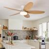 Ceiling Fan with Light 3 Colors, 6 Speeds, Timing, Ceiling Fan with Remote Control 5 Blades for Kitchen Bedroom Dining Room