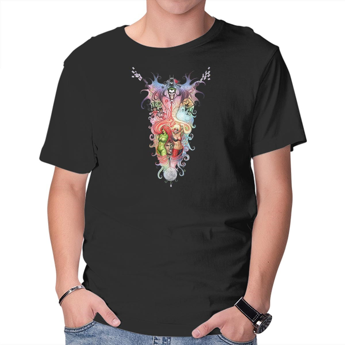 Unisex Crew Neck T-Shirt Bat Dream Graphic Short Sleeve Casual Tee XXL