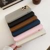 Matte PU Skin Phone Case For 18 17 Air 16 15 14 13 Pro Max Plus Shockproof Protective Cellphone Cover New