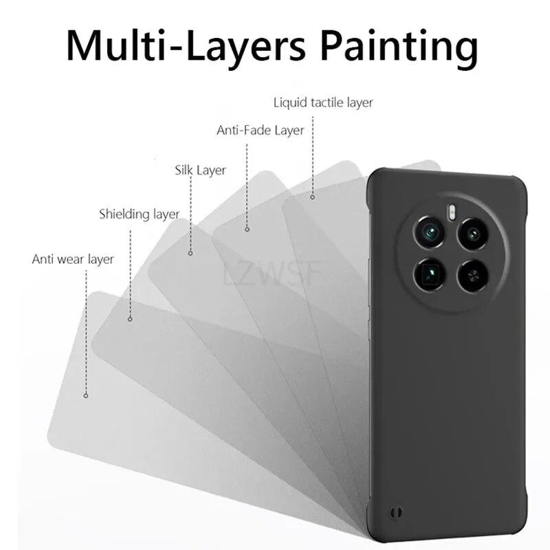 Berėmės plonos odos matinės odos kietas kompiuterio galinis dangtelis, skirtas „Realme 12 Pro Plus“, „Realme12 Pro+ Plus 5G“, saldainių spalvos, be rėmelio, smūgiams atsparus buferio apvalkalas.