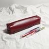 High Capacity PU Pen Pouch Reinforced Edges Modern Writing Tools Storage Bag Perfectly For Artists Students