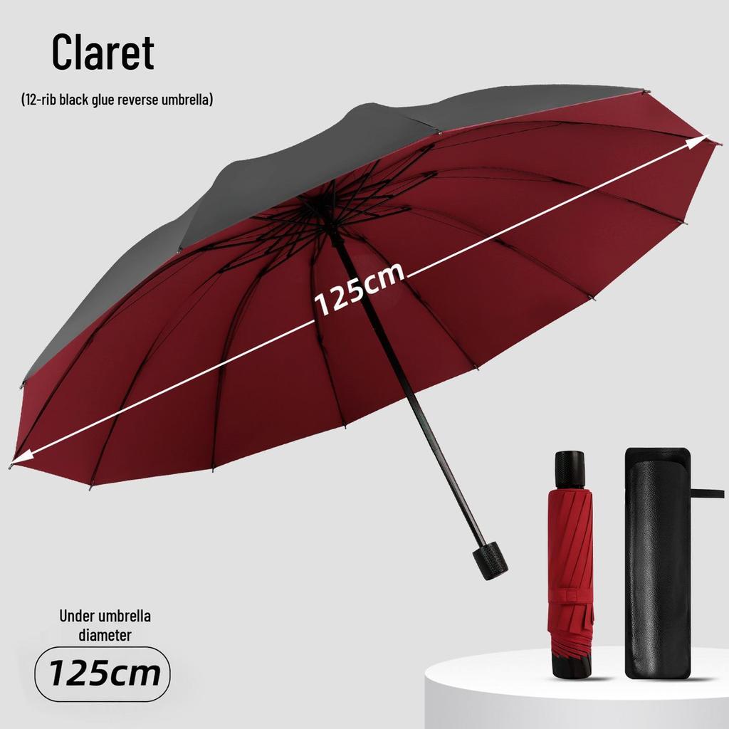 Extra Large Stormproof Folding Umbrella for Men - Reinforced and Extra Thick