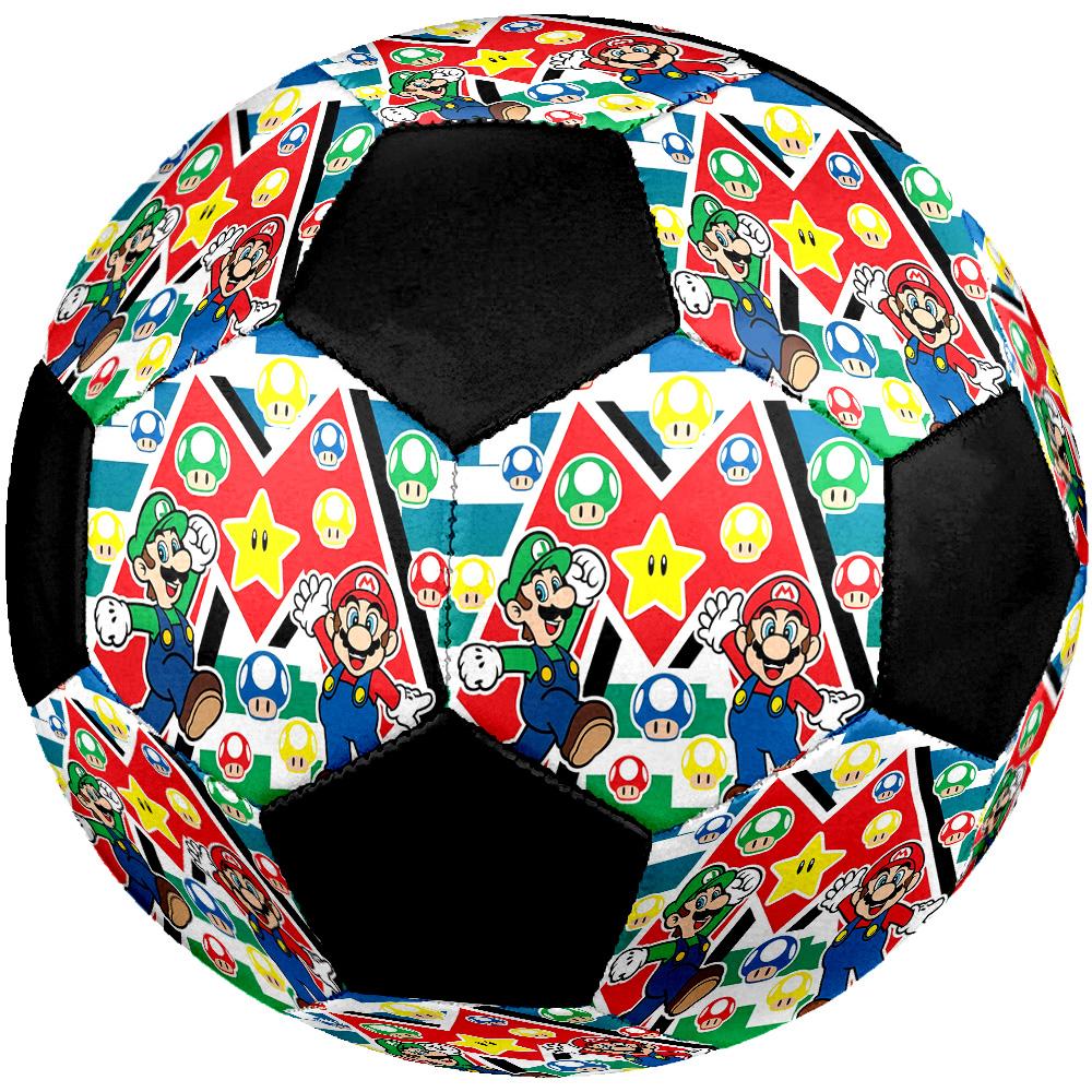Super Mario4 Soccer Ball Colorful All Ages Machine Stitched PVC Competition Ready Durable High-Bounce.SIZE5