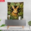 1Pc Realistic Rabbit In Green Leaves Forest Wall Tapestry Nature Animal Art Print Home Decor For Living Room Bedroom