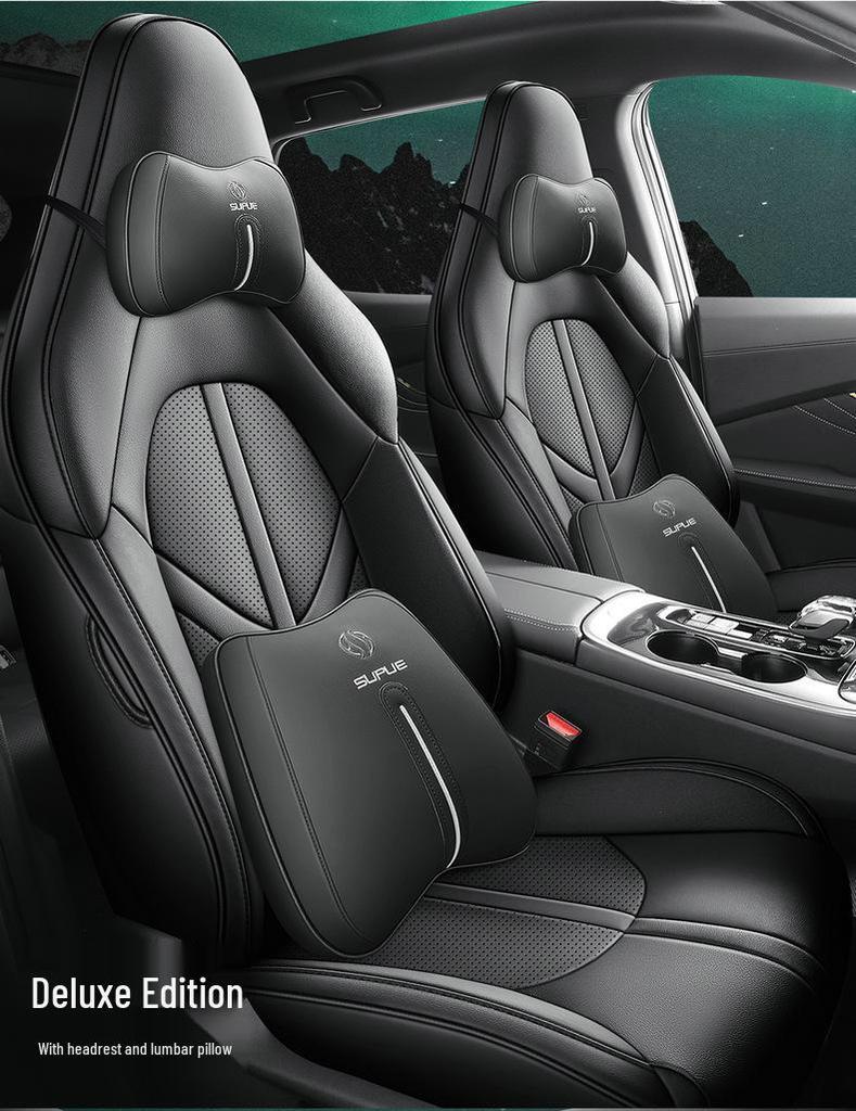 Universal Full Surround Perforated Leather Car Seat Cushion for Dongfeng Fengxing Leiting