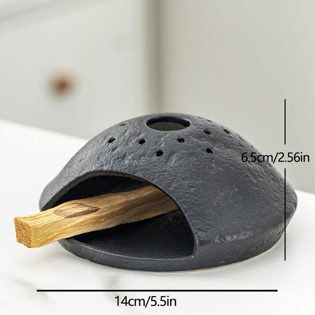 Ceramic Incense Burner Holder Home Furnace Censer Smudge Bowl