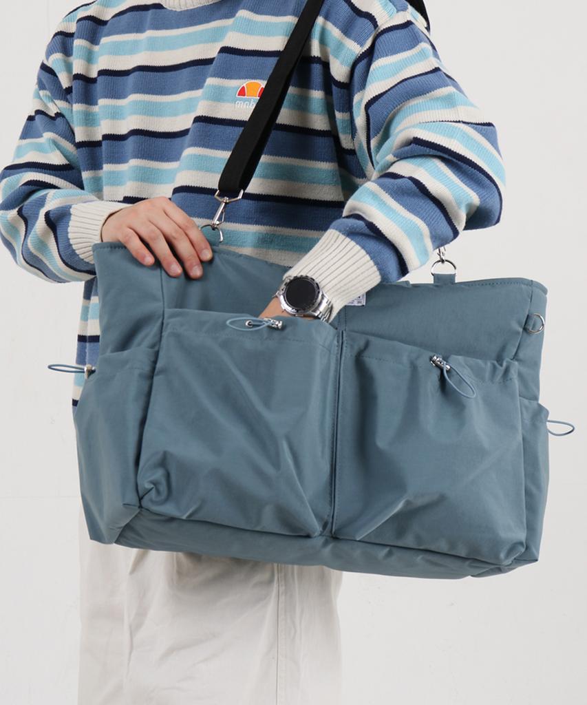 Cozycomma 17-Pocket Nylon Peddler Bag_Cozy Bag [Grayish Blue]