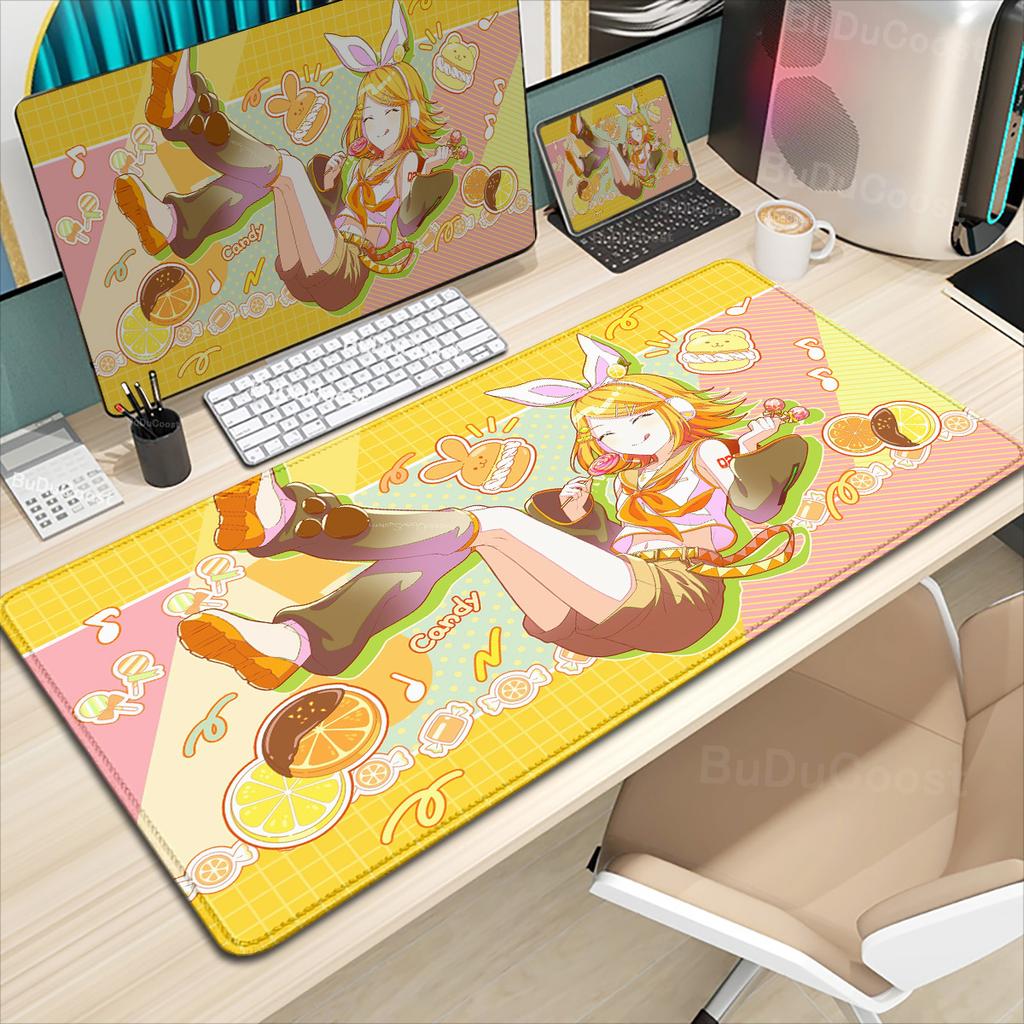 Kawaii Anime Girl Deskmat Project Sekai Birthday Character PJSK Mouse Pad Gaming XXL Antislip Mousepad Keyboard Rubber Rug