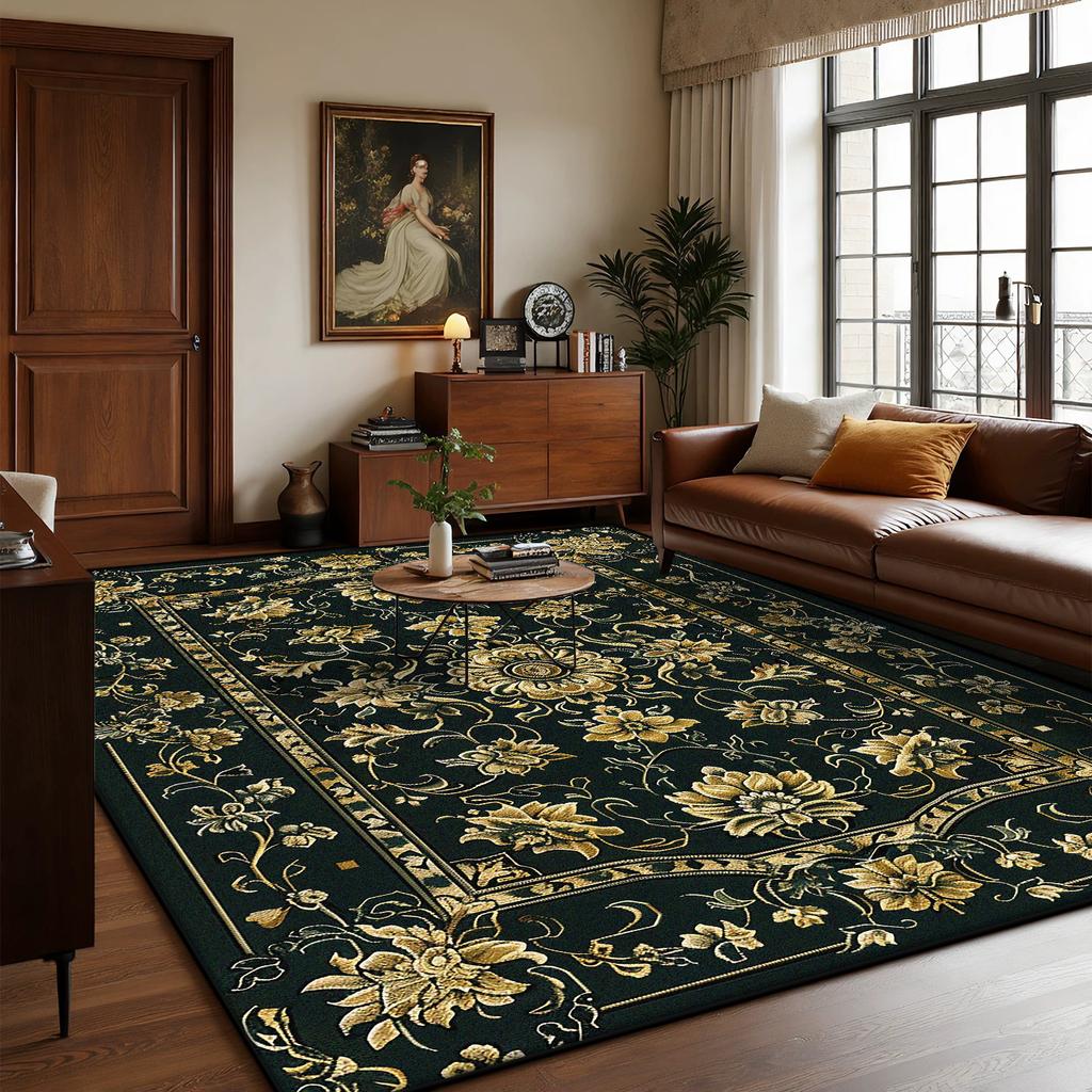 Perské luxusní velké koberce do obývacího pokoje Bohémská dekorace Domácí pohovková zóna Snadno čistitelný koberec Ložnice Šatna Protiskluzová podložka na podlahu