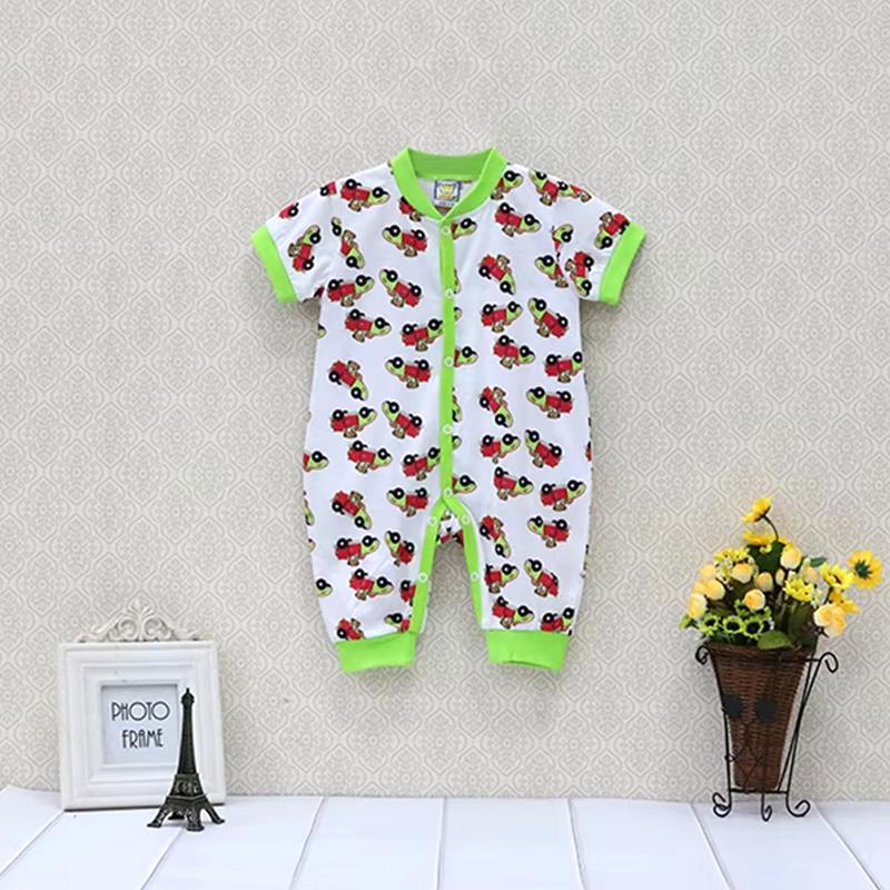 Newborn Boy Girl  Infant Clothing Cotton Button Short Sleeve Rompers Winter Spring One Piece Kid Long Sleeve Kidswear Aapparel