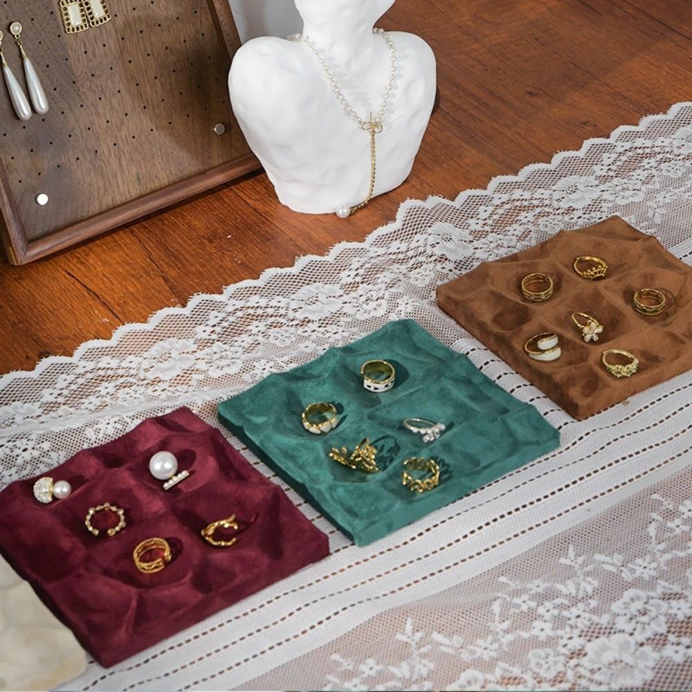 Cloth Ring Earrings Display Plate INS Jewelry Shop Counter Accessory Room Decor