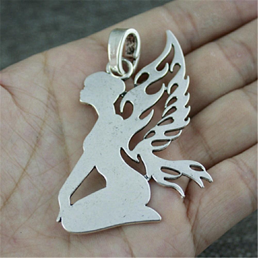 Big Angel Charms Pendant Couple Jewelry Unusual Gifts For