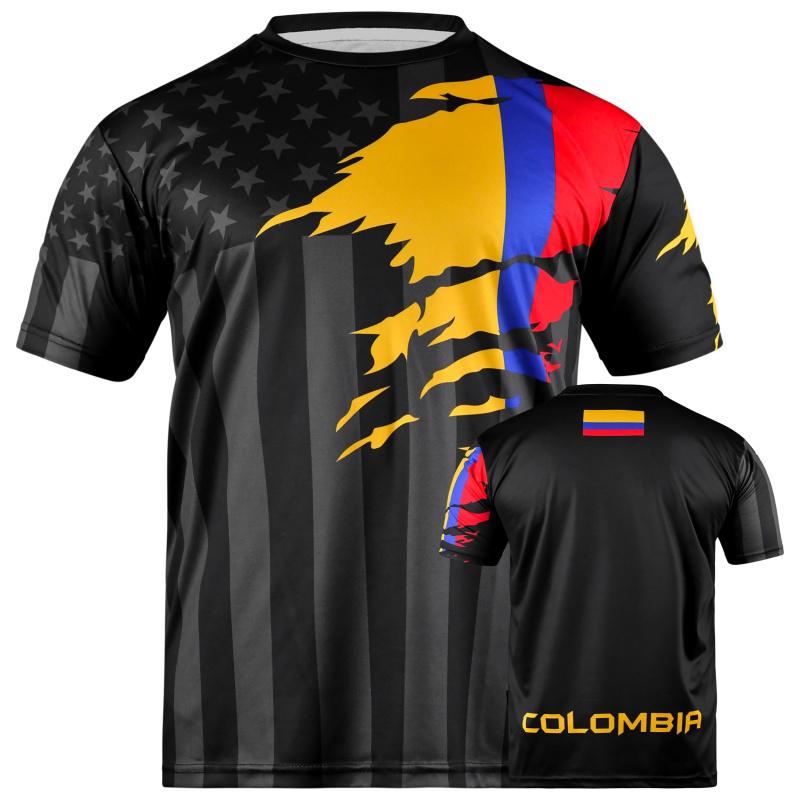 3D Print Colombia Haiti T-Shirt For Men Brazil Argentina Pattern Short Sleeve Tees Fashion Casual Round Neck T Shirts Sport Tops