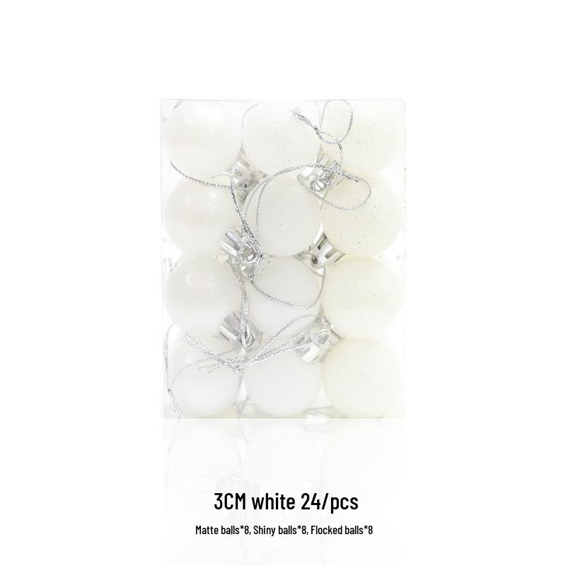 Electroplated Gold & Glitter Christmas Ornaments - Shiny Matte Plastic Balls for Trees & Decor